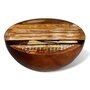 VIDAXL Table basse Forme de bol avec base en acier Bois recycle