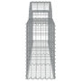 Voir la diapositive 5 : VIDAXL Paniers a gabions arques 30 pcs 200x30x60/80 cm Fer galvanise