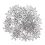 RICO DESIGN 96 confettis flocons de neige en bois argentés 2,3 cm
