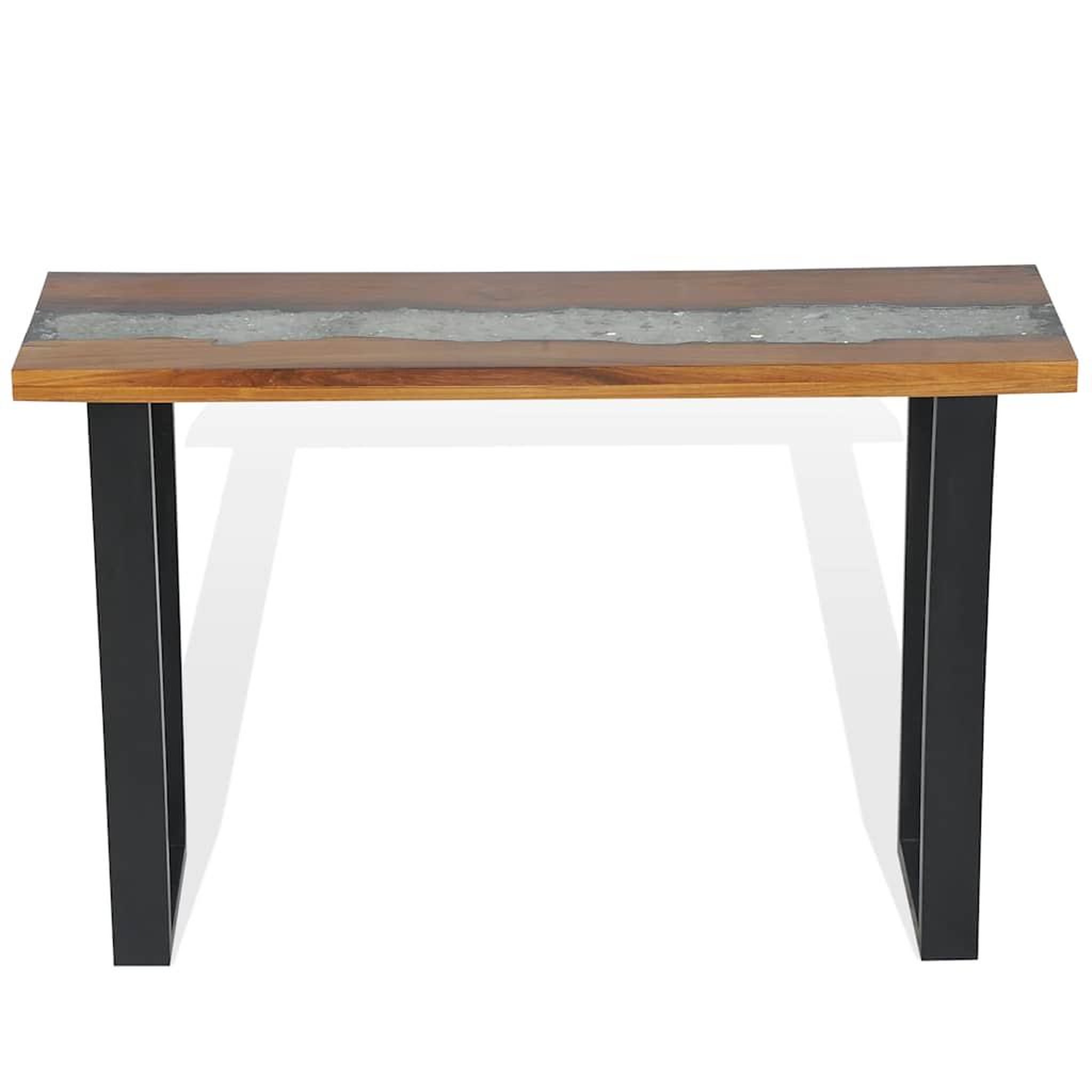 Voir la diapositive 5 : VIDAXL Table console teck 100 x 35 x 75 cm