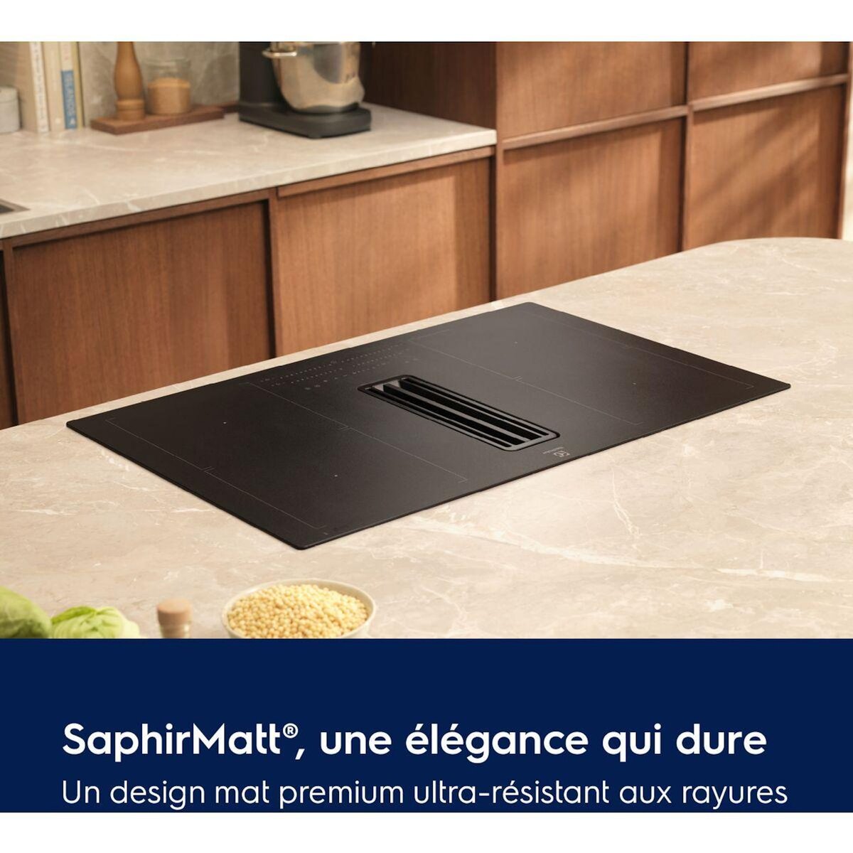 ELECTROLUX Plaque induction aspirante KCC73443CZ SaphirMatt