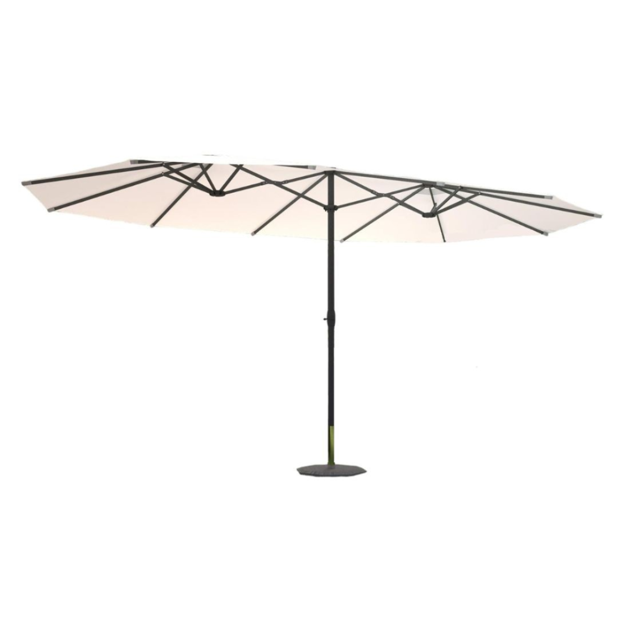 CONCEPT USINE Parasol double  ecru droit ovale 27 x 46 m venice