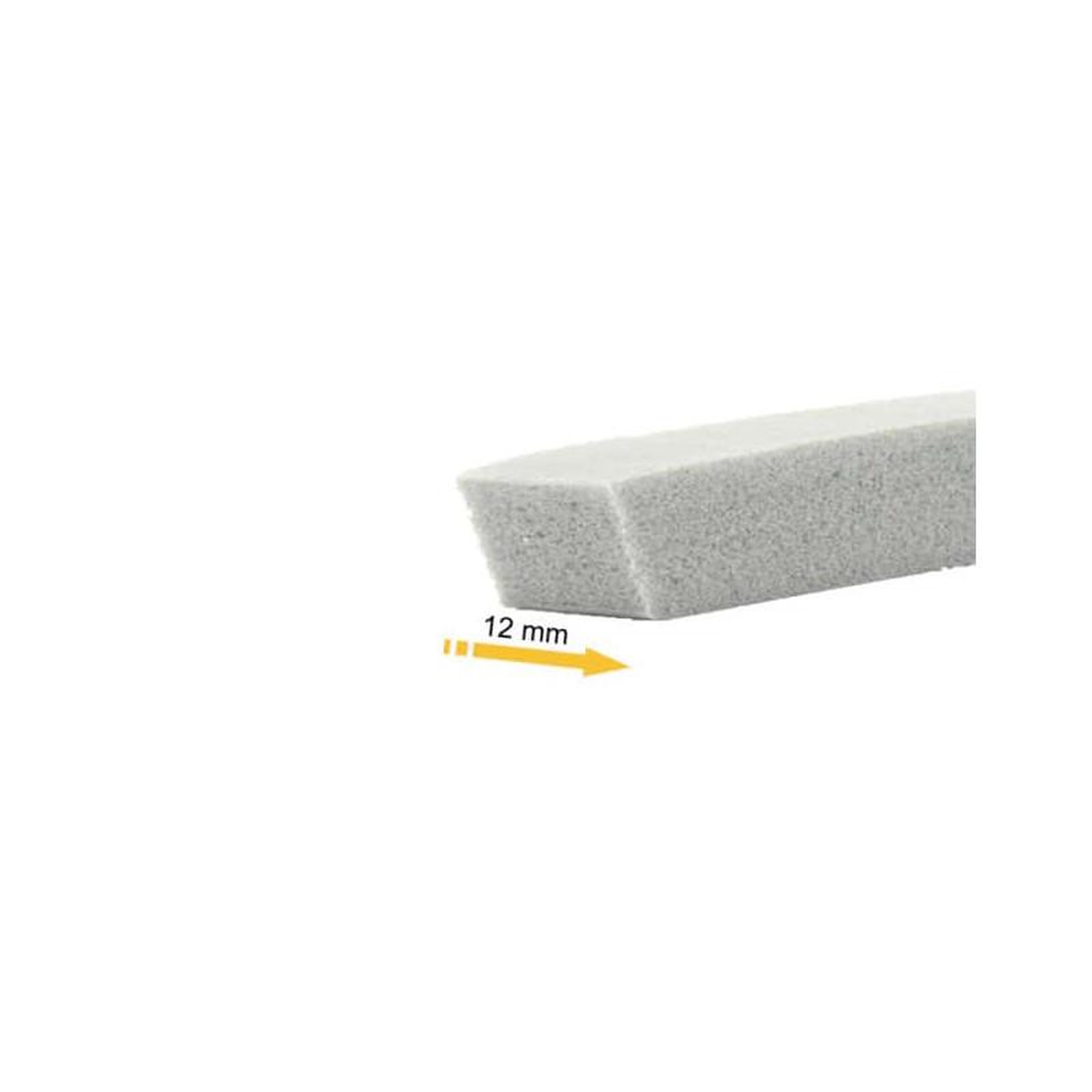 Voir la diapositive 2 : Norton Ruban mousse simple face PVC gris Norton 12mm x 12mm x 8m
