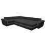 Voir la diapositive 2 : BEST MOBILIER Henry - canapé panoramique d'angle réversible - 7 places - convertible avec coffre - en tissu et pu