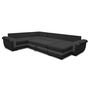 Voir la diapositive 2 : BEST MOBILIER Henry - canapé panoramique d'angle réversible - 7 places - convertible avec coffre - en tissu et pu