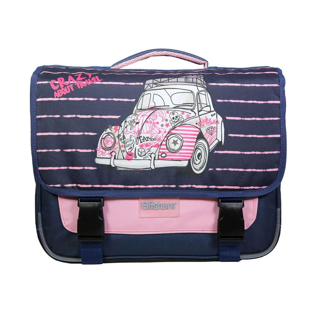 Bagtrotter BAGTROTTER Cartable 38 cm Offshore Bleu Voiture