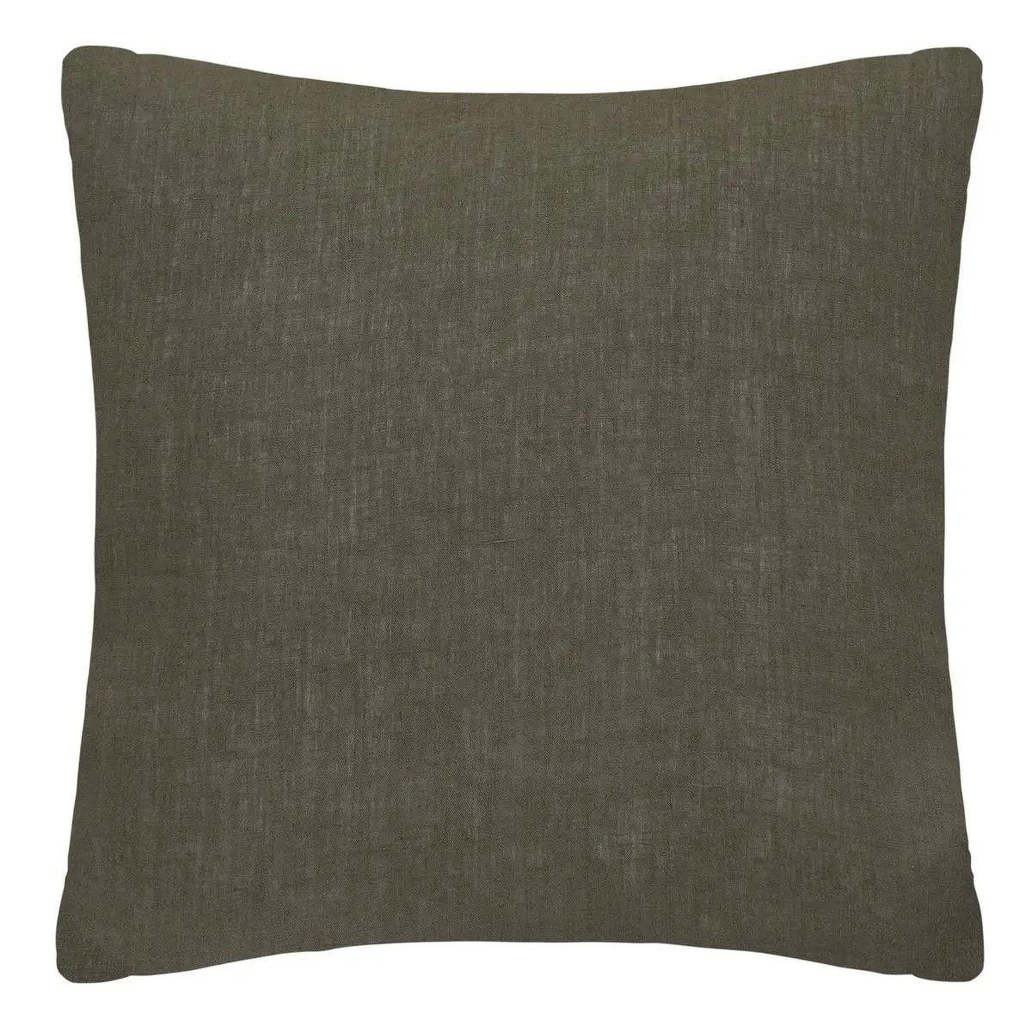 Voir la diapositive 1 : ATMOSPHERA Taie d'oreiller en lin  adorable  65x65cm vert kaki