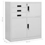 Voir la diapositive 6 : VIDAXL Armoire de bureau Gris clair 90x40x102 cm Acier