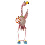 Voir la diapositive 1 :  Flamant rose solaire 1 led couleur  H 48,5 cm