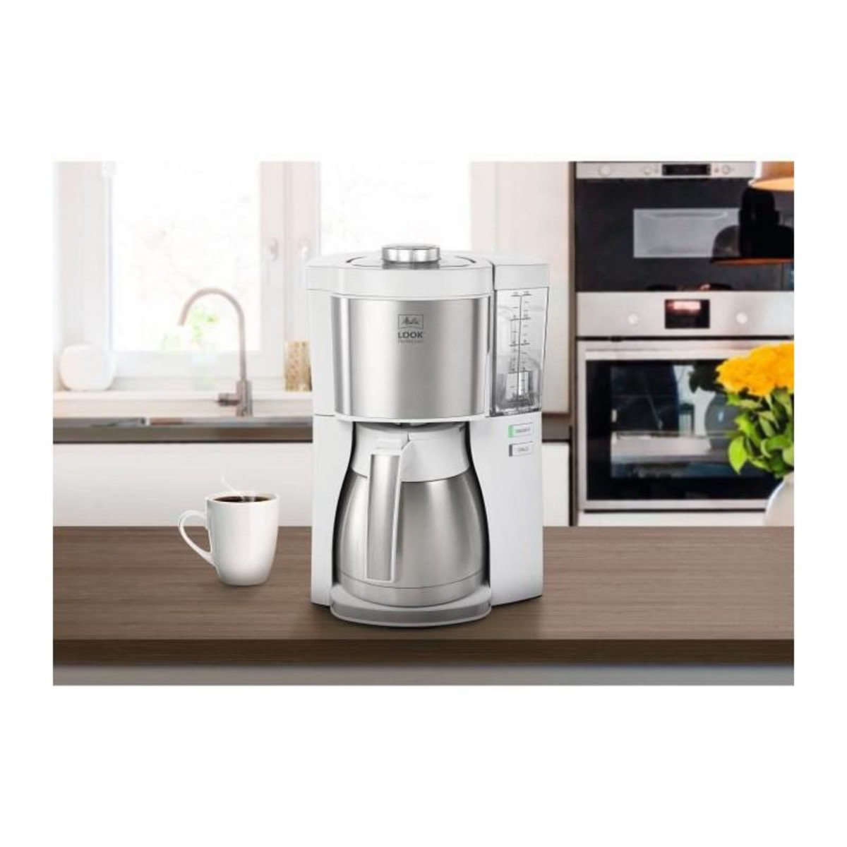 Melitta Machine a café MELITTA - Look V Therm Perfection 1025-15 Blanc/Acier Brossé