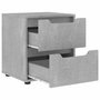 Voir la diapositive 5 : VIDAXL Table de chevet VISNES gris beton 45x40x50 cm bois d'ingenierie
