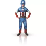RUBIES Déguisement Classique Captain America Avengers Taille L - 7/8 ans