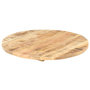 Voir la diapositive 4 : VIDAXL Dessus de table Bois de manguier solide Rond 25-27 mm 70 cm