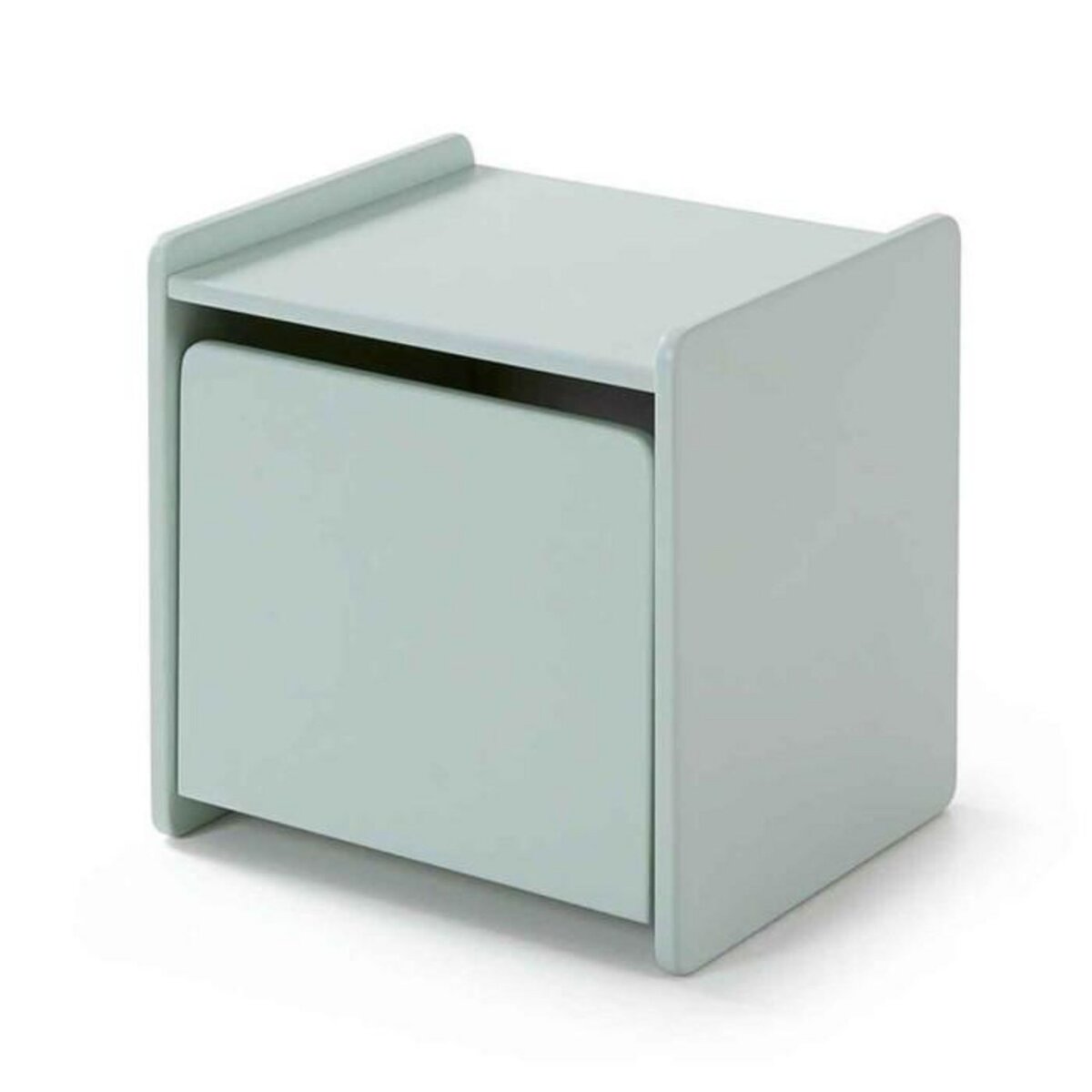 Paris Prix Pack - Lit Enfant, Barrière & Chevet  Kiddy  90x200cm Vert Menthe