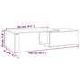 Voir la diapositive 6 : VIDAXL Table basse Chene marron 150x50x35 cm Bois d'ingenierie