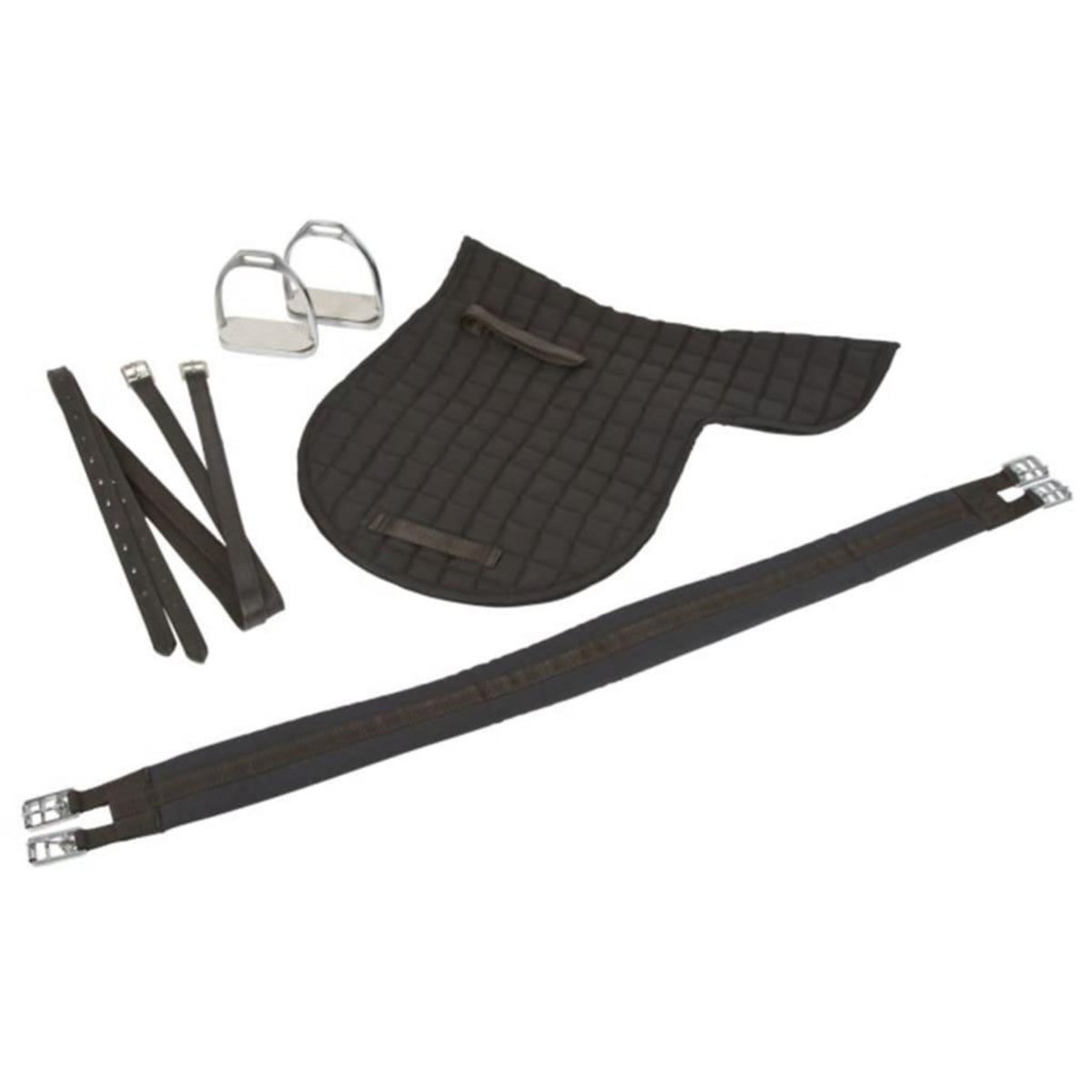 KERBL Kerbl Selle de poney en cuir Noir 32196