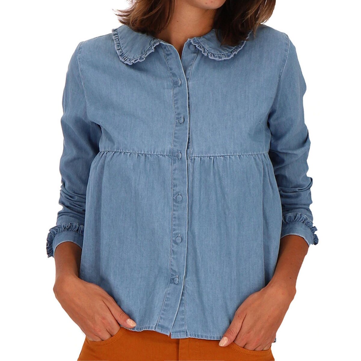 Chemise en jeans pas cher femme sale