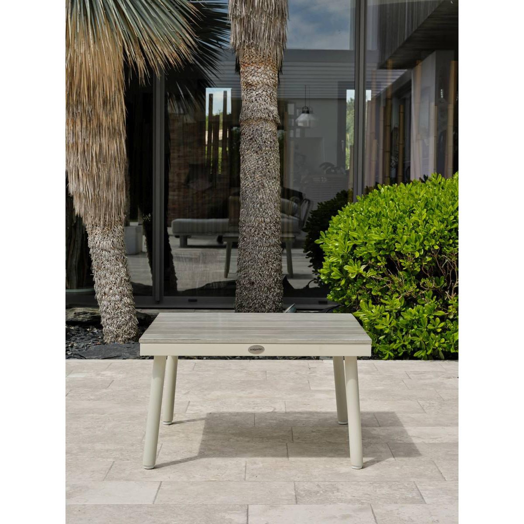 Voir la diapositive 4 : DCB GARDEN Salon d'Angle de Jardin 6 Places  Osaka  225cm Blanc