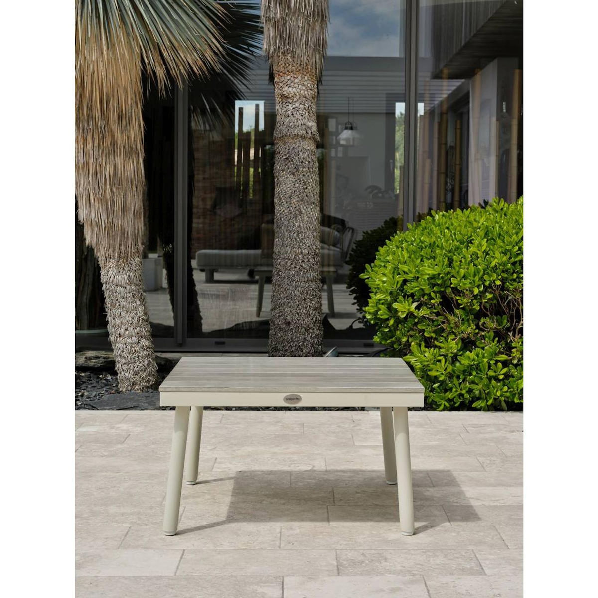Paris Prix Salon de Jardin d'Angle 6 Places  Osaka  225cm Blanc