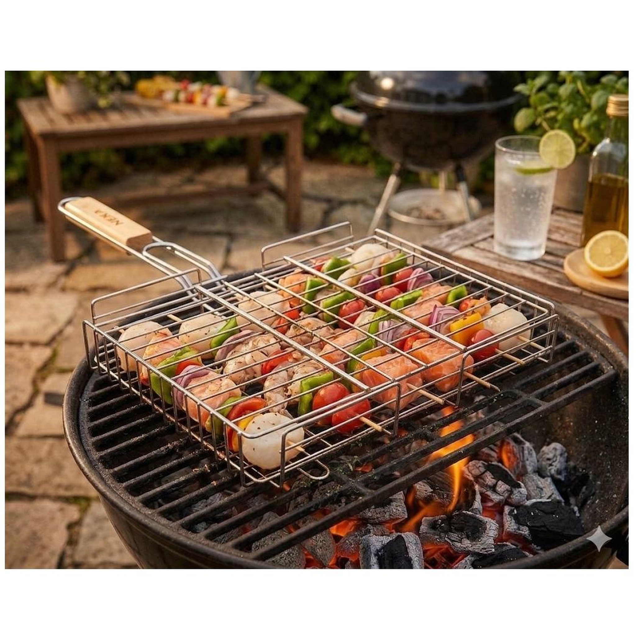 Voir la diapositive 3 : Eden Grille panier pour barbecue design et moderne