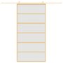 Voir la diapositive 3 : VIDAXL Porte coulissante dore 102,5x205 cm verre ESG depoli aluminium
