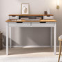 Voir la diapositive 2 : IDIMEX Bureau RAUL L 114 cm avec 4 tiroirs en bois massif