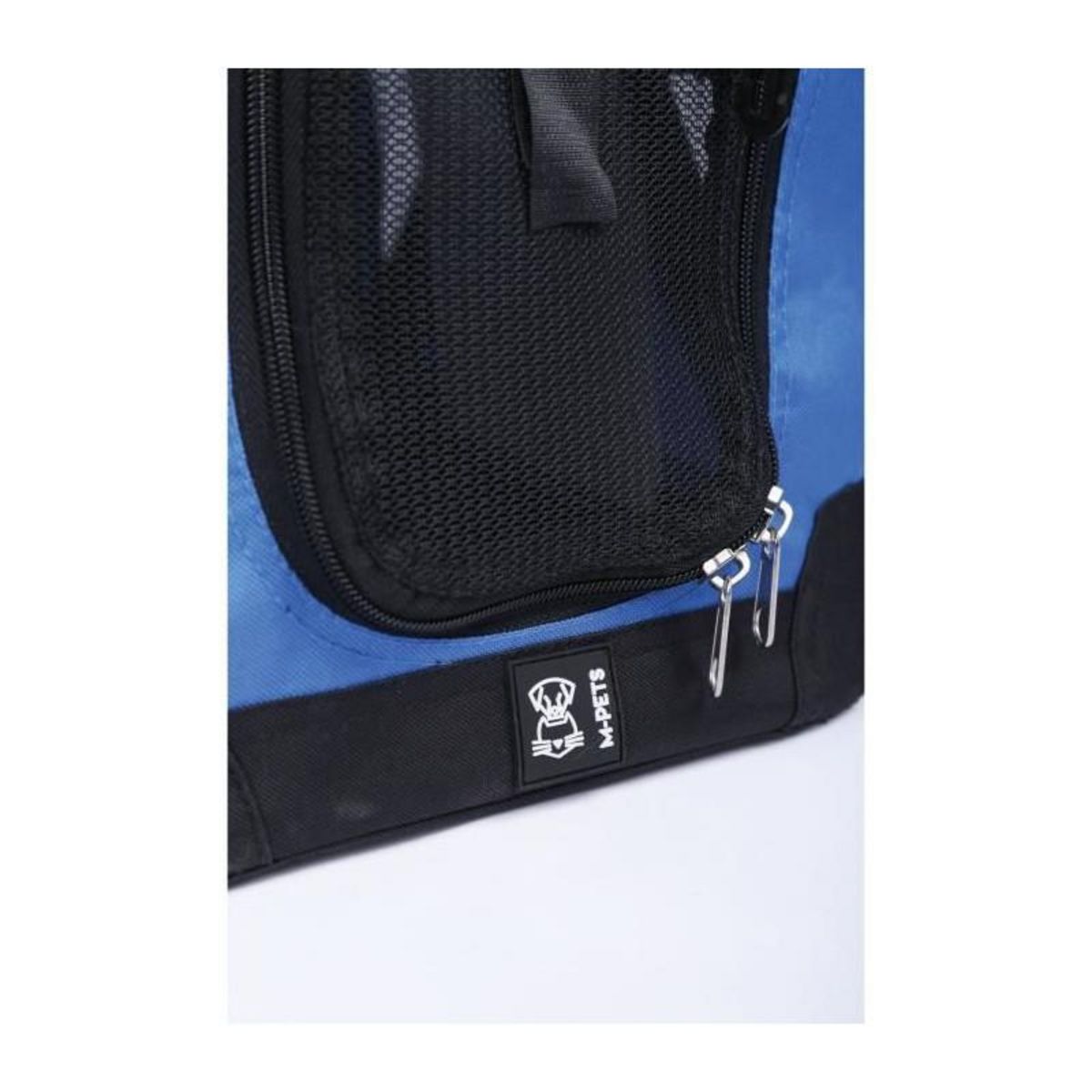 M PETS Sac de transport - M PETS - REMIX 2 en 1 Bleu - 41 x 28 x 28 cm - Pliable - Léger - Ceinture baudrier