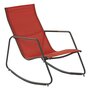 GARDENSTAR Rocking chair acier textilène mandarine BALI