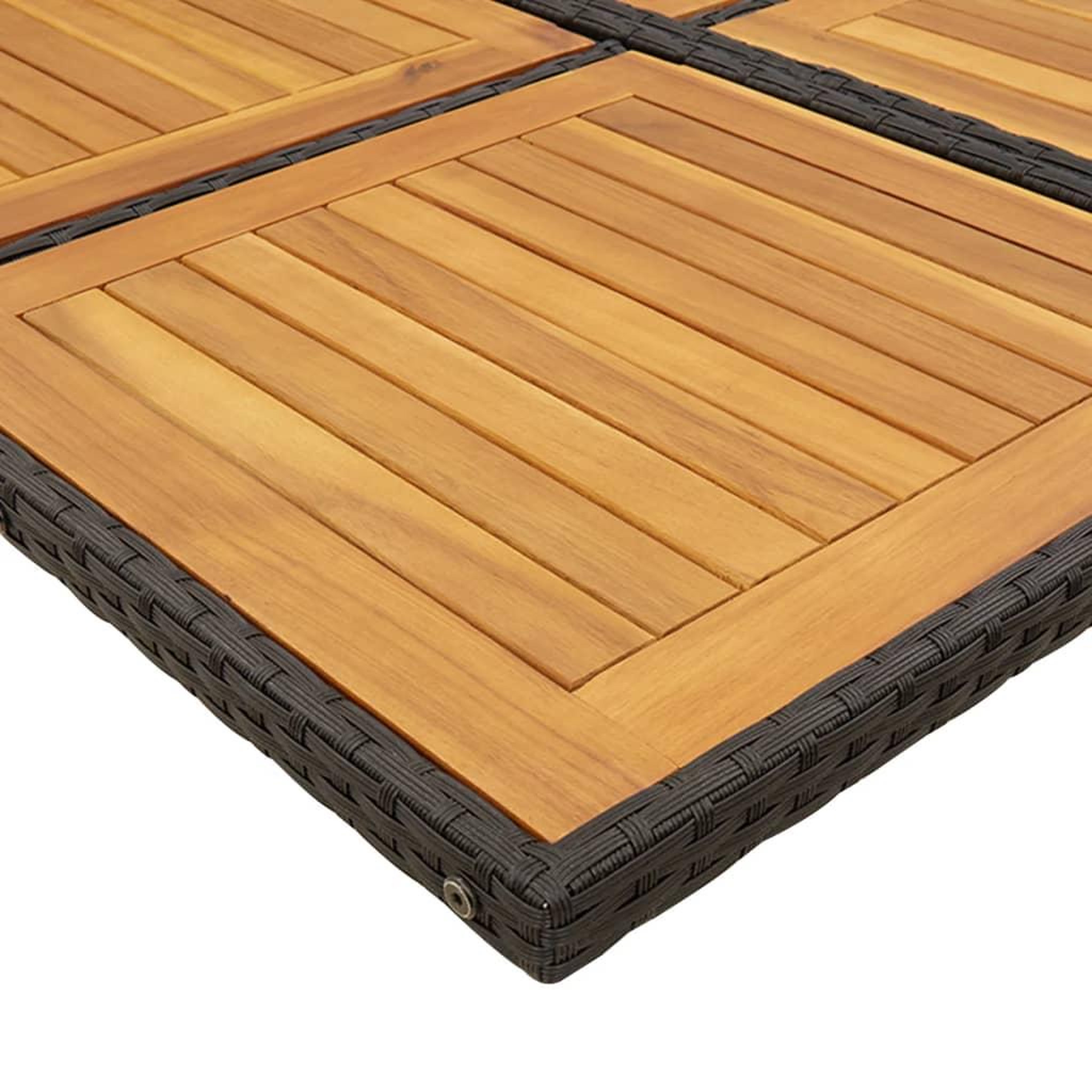 Voir la diapositive 5 : VIDAXL Ensemble a manger de jardin 9pcs coussins noir resine tressee