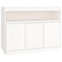 Voir la diapositive 2 : VIDAXL Buffet Blanc 104,5x34x80 cm Bois massif de pin