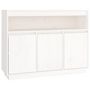 Voir la diapositive 2 : VIDAXL Buffet Blanc 104,5x34x80 cm Bois massif de pin