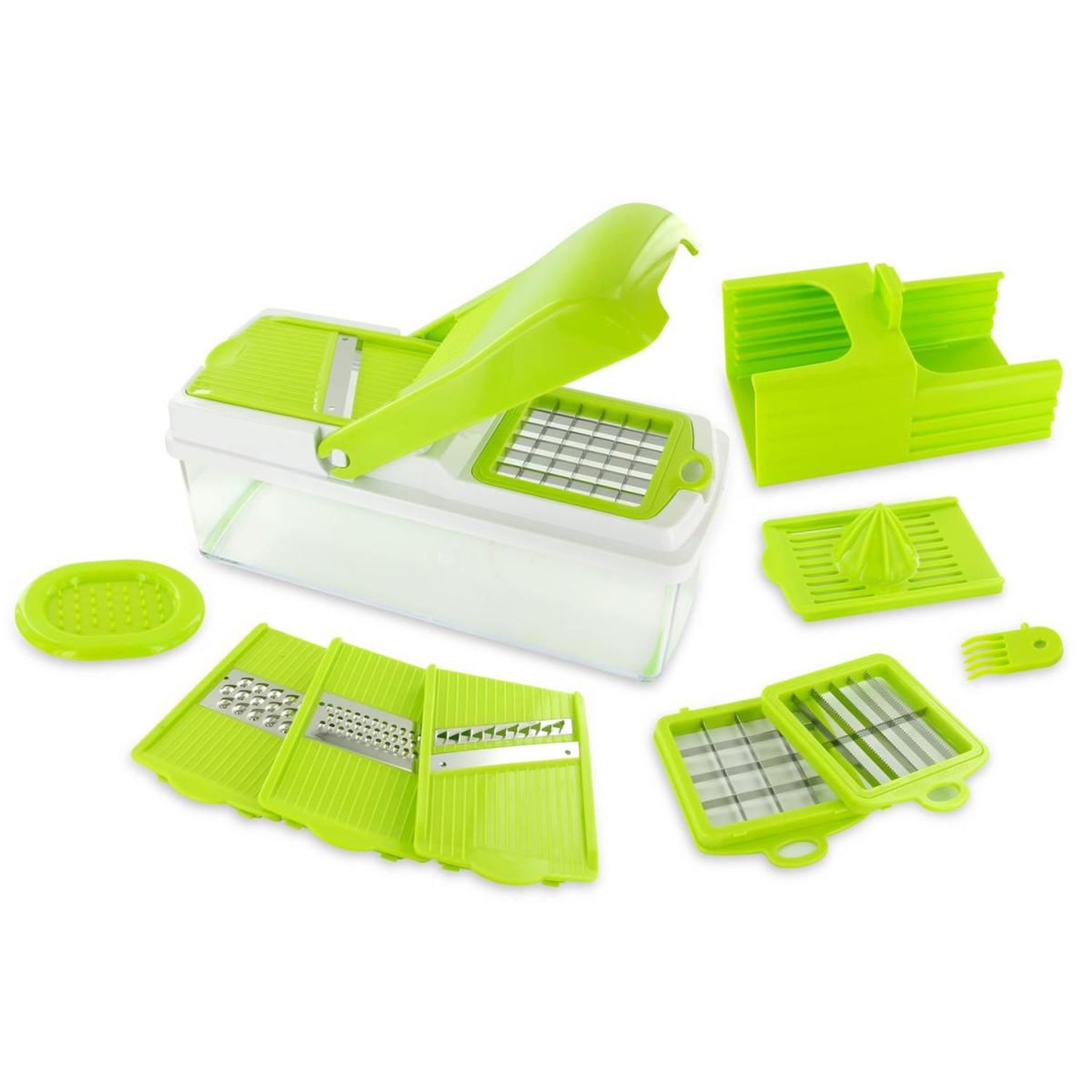 COOK CONCEPT Mandoline multifonction  5 en 1  27cm vert & blanc