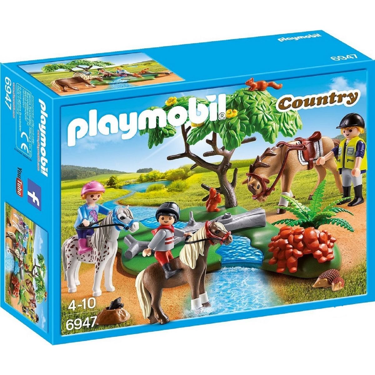 PLAYMOBIL 6947 - Country - Cavaliers avec poneys et cheval