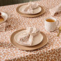 Voir la diapositive 4 : ATMOSPHERA Lot de 4 Serviettes de Table  Leopardi  40x40cm Beige