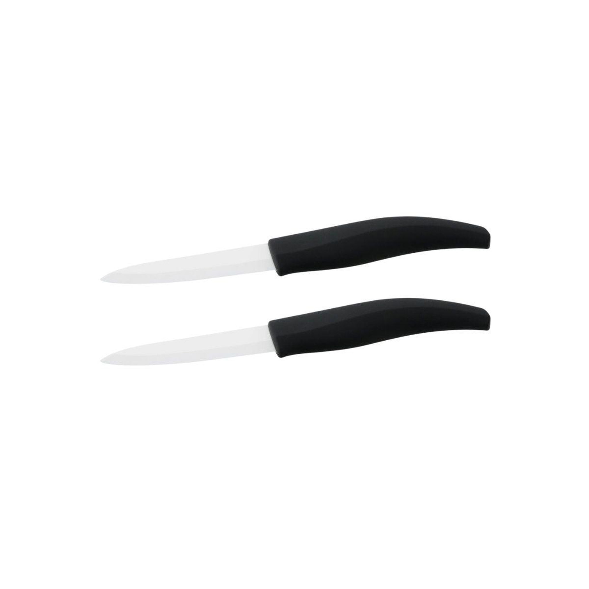 NIROSTA Lot de 2 couteaux de cuisine avec lame en céramique de 7,5 cm nirosta céramique