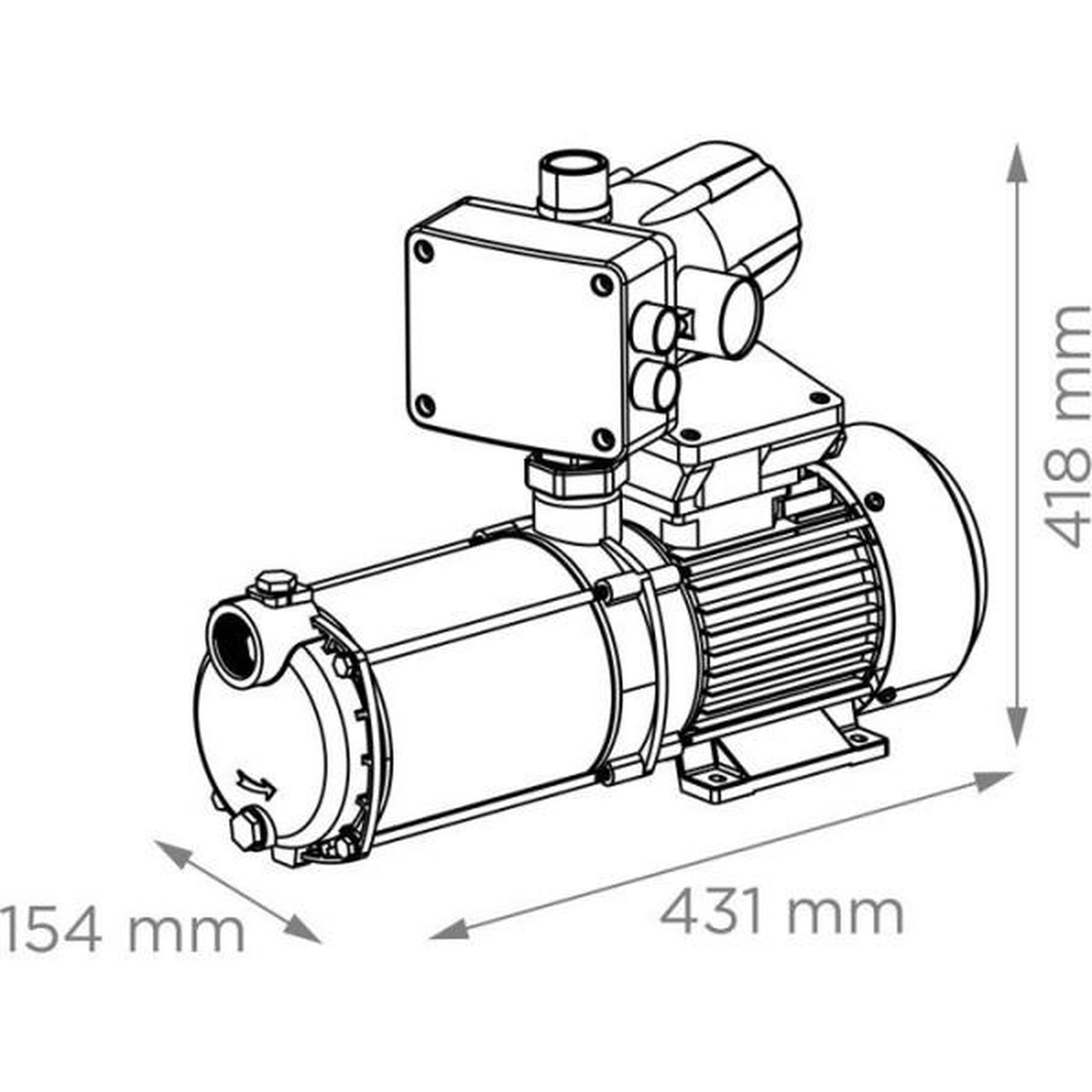 Voir la diapositive 4 : SFA Pompe Multicellulaire - SFA - SaniMHP 9-50 - Presscontrol PC4