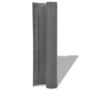 Voir la diapositive 2 : VIDAXL Cloture de jardin Double face PVC 90 x 500 cm Gris