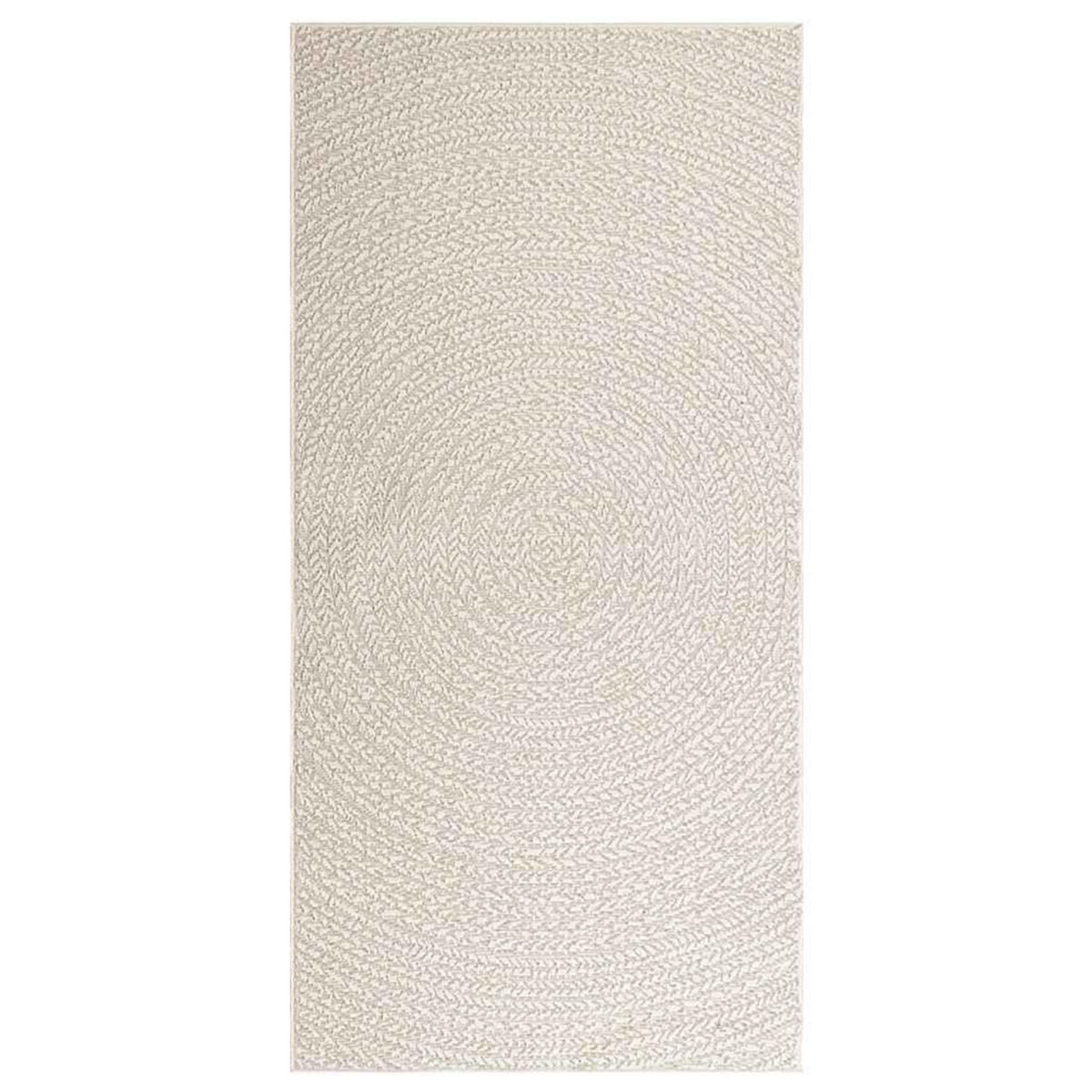 VIDAXL Tapis ZIZUR creme 100x200 cm aspect de jute interieur exterieur