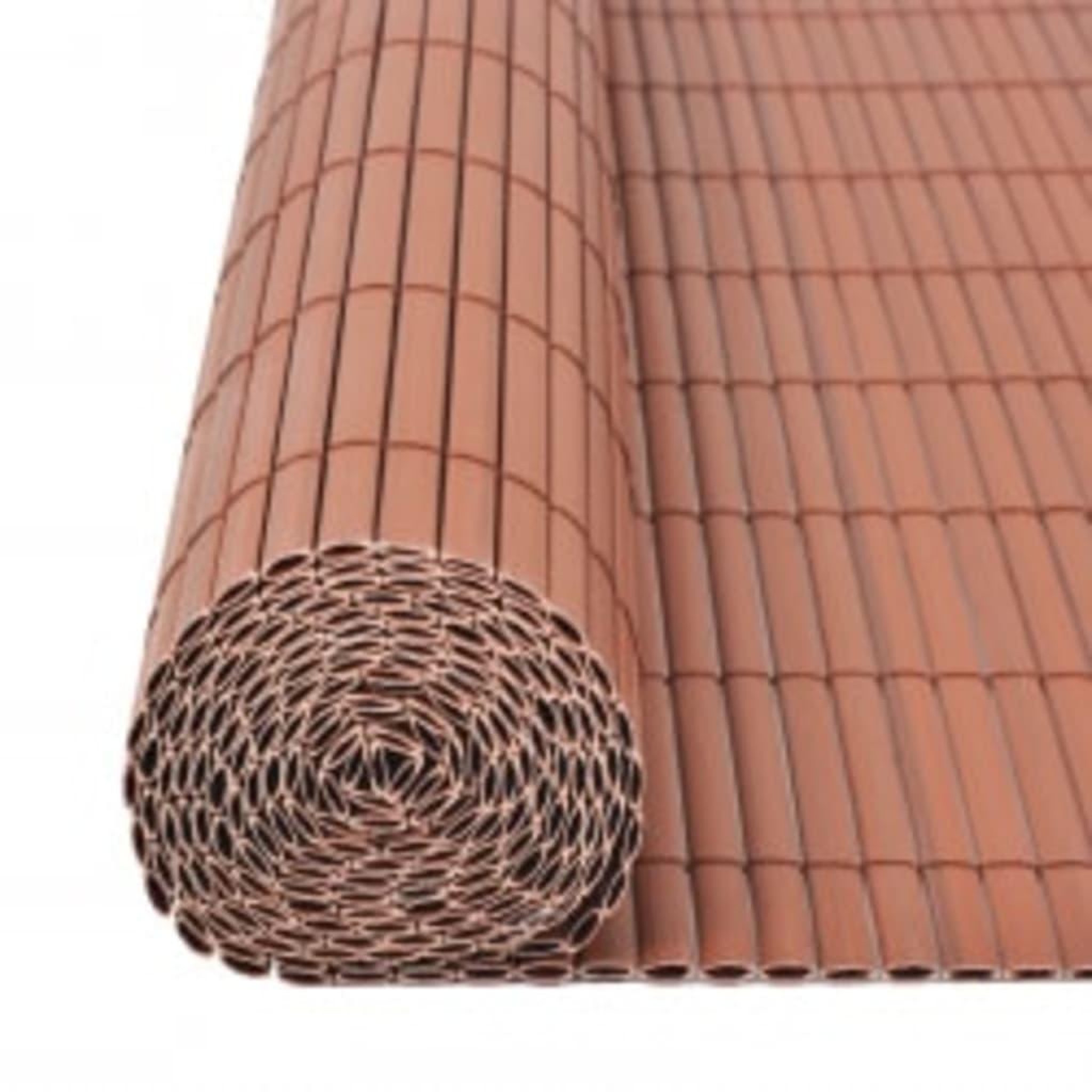 Voir la diapositive 4 : VIDAXL Cloture de jardin double face 110x500 cm Marron
