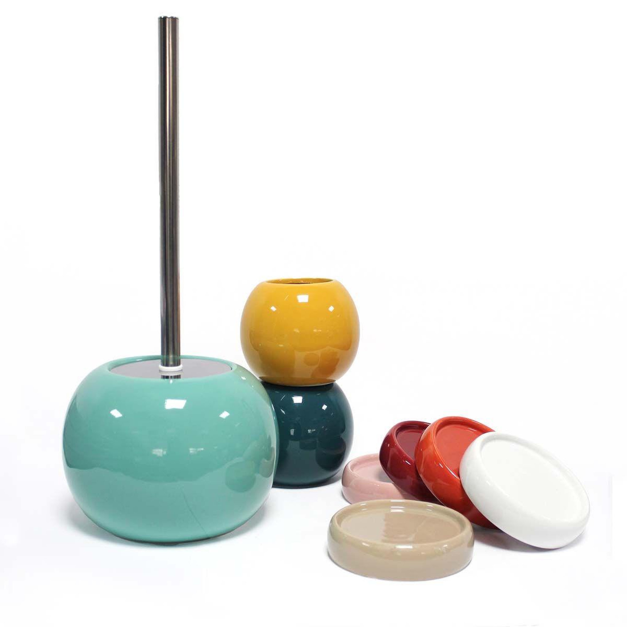 Voir la diapositive 4 : Douceur d'Intérieur Brosse wc design  bullea  37cm terracotta