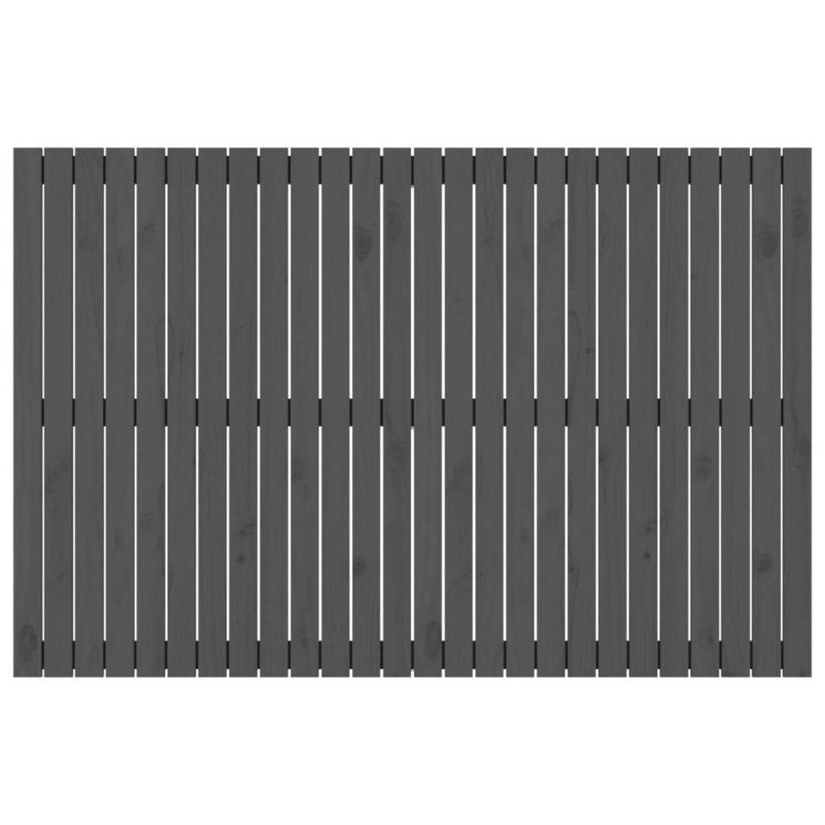 VIDAXL Tete de lit murale Gris 166x3x110 cm Bois massif de pin