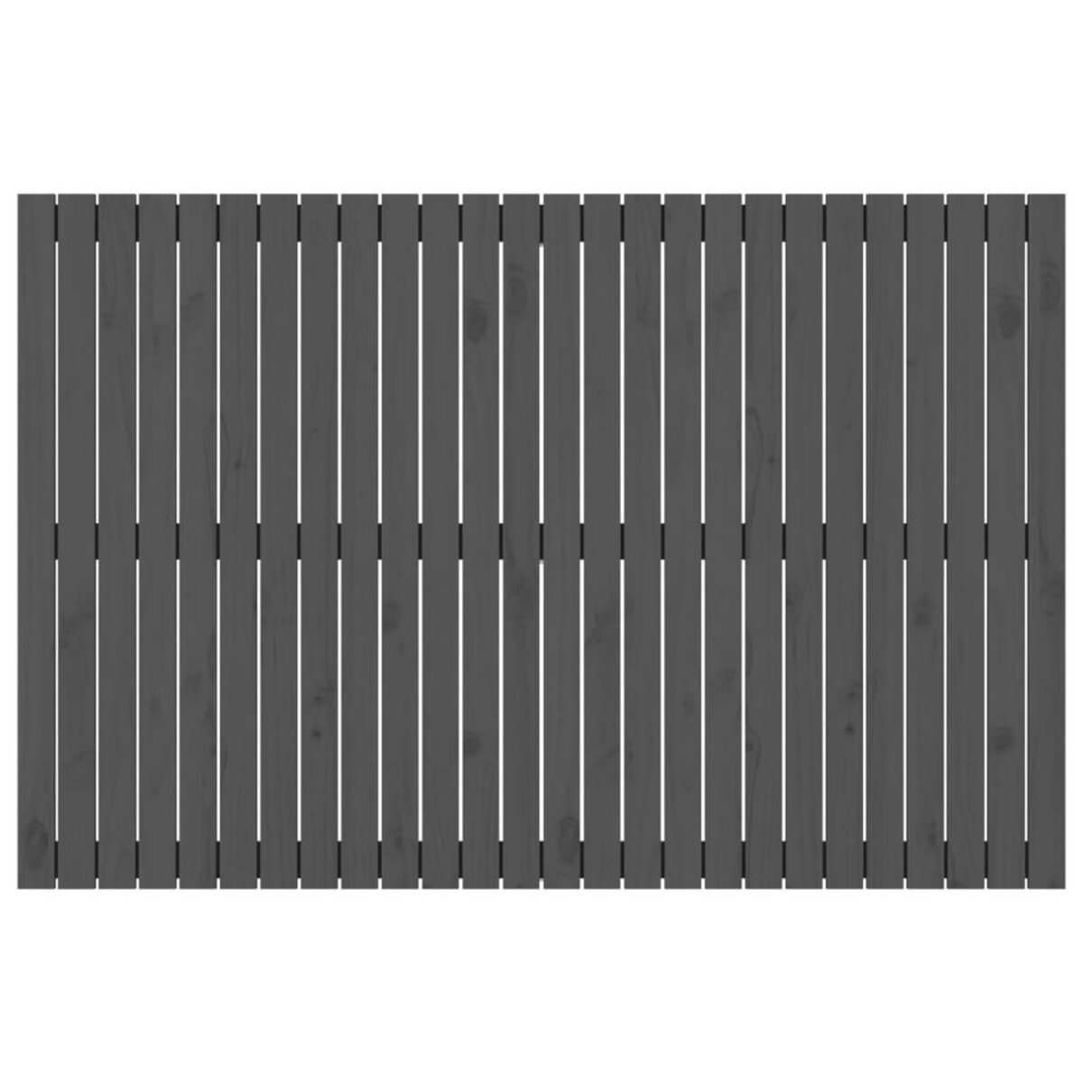 VIDAXL Tete de lit murale Gris 166x3x110 cm Bois massif de pin