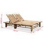 Voir la diapositive 6 : VIDAXL Chaise longue pour 2 personnes Bambou