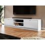 Voir la diapositive 2 : Habitat et Jardin Meuble TV  Tireno  -  180 cm X 40 cm X 40 cm - Blanc