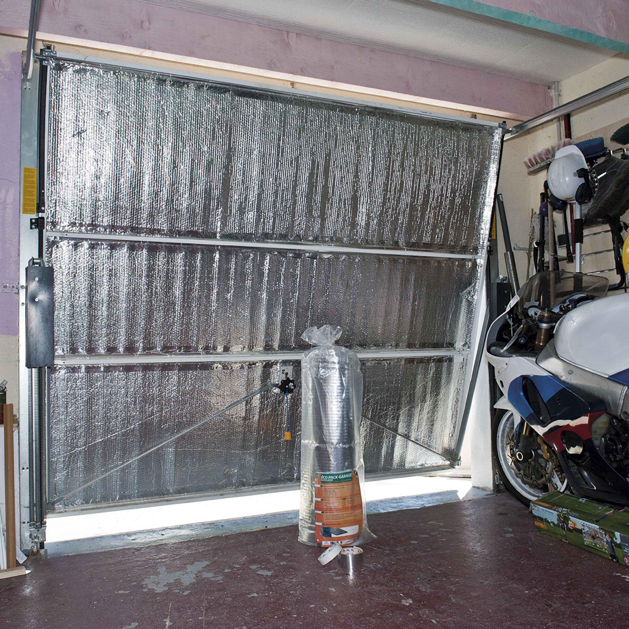 Voir la diapositive 2 : ISO CLIMAT Isolant porte de garage matelassé 3 couches