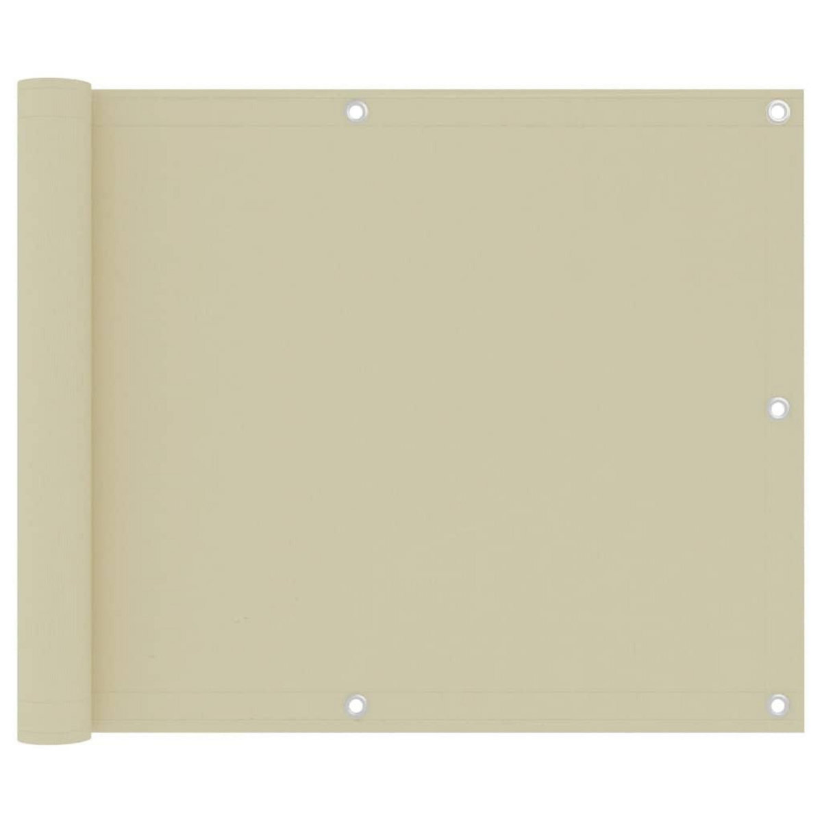 VIDAXL Ecran de balcon Creme 75x500 cm Tissu Oxford
