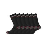 FACOM Lot de 6 Paires de Chaussettes longues de travail homme Red. Coloris disponibles : Noir