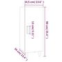 Voir la diapositive 6 : VIDAXL Buffet Sonoma gris 34,5x34x90 cm Bois d'ingenierie