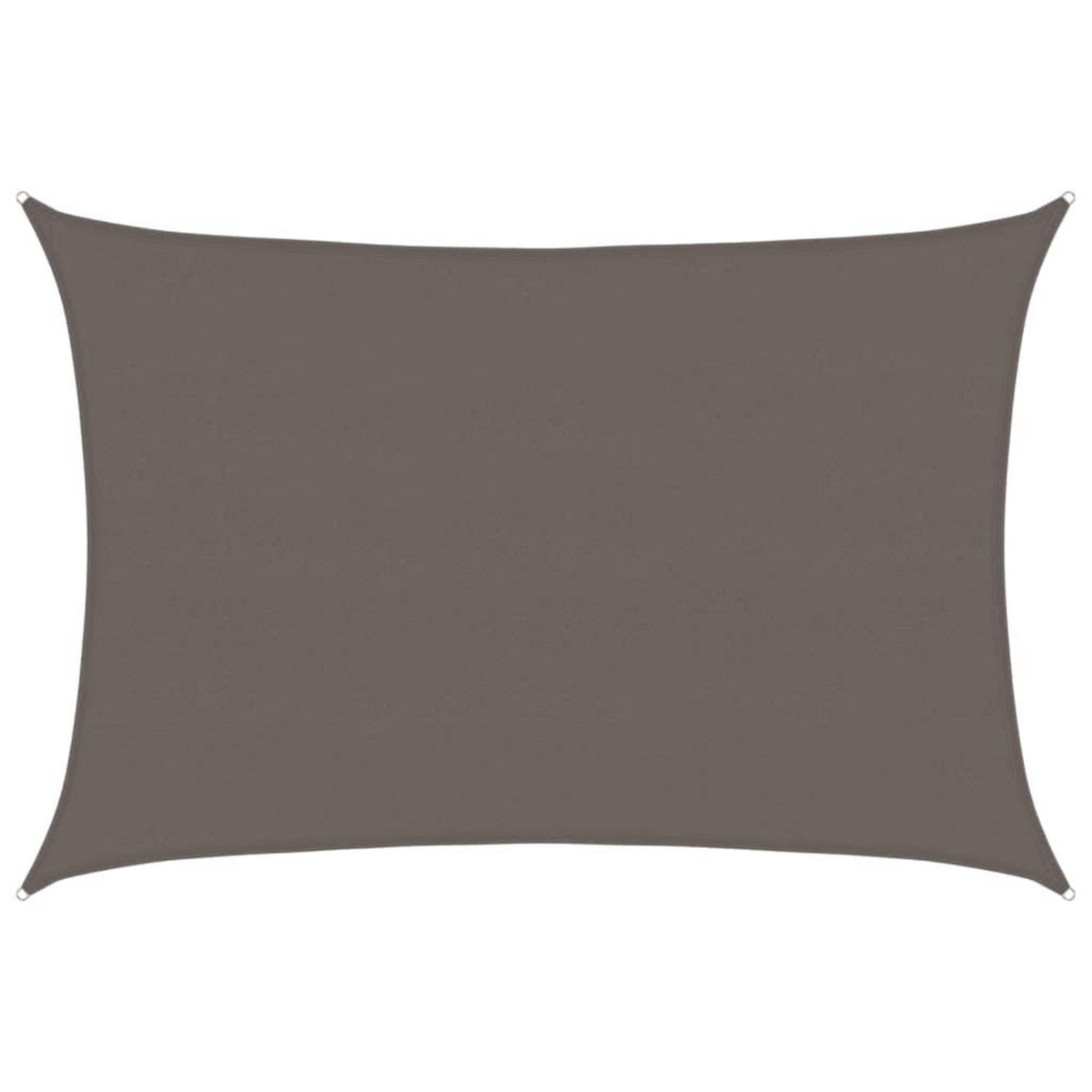 VIDAXL Voile d'ombrage 160 g/m^2 Anthracite 5x7 m PEHD