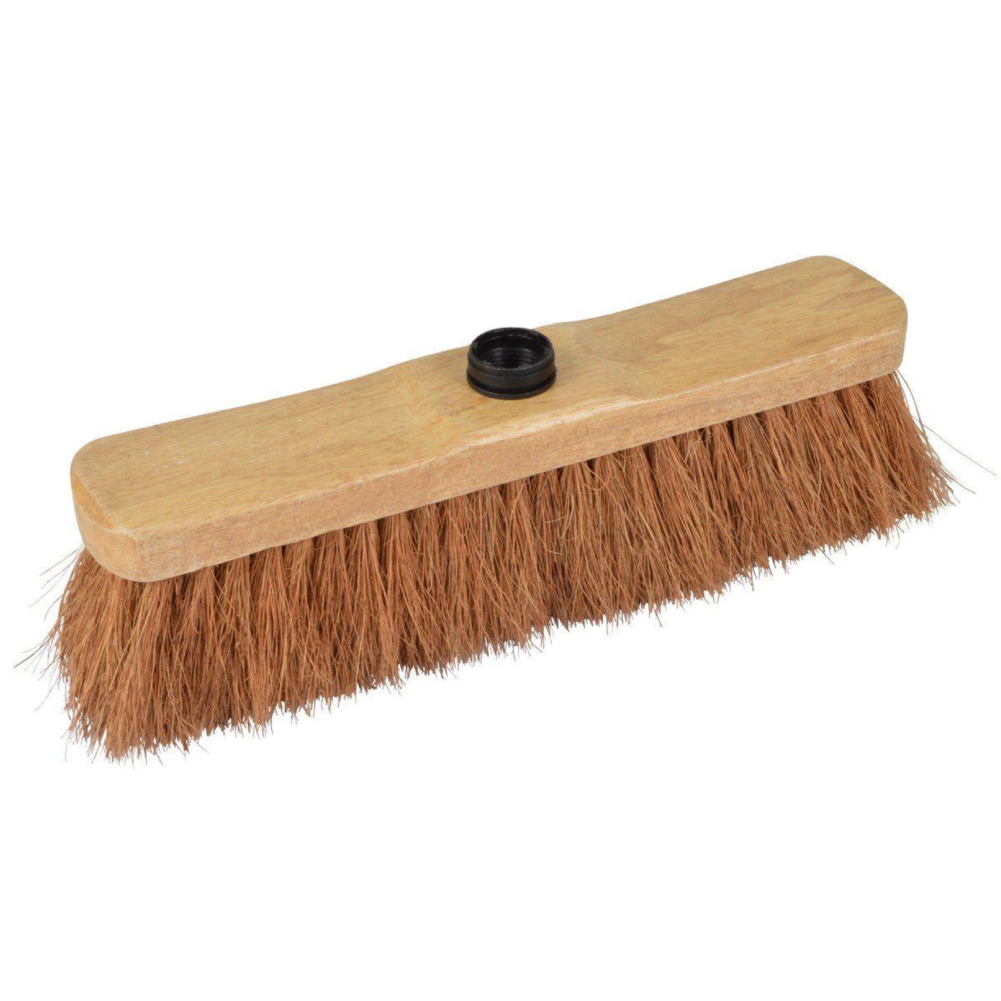 HOMEA Tête de balai en bois vernis  coco  33cm naturel